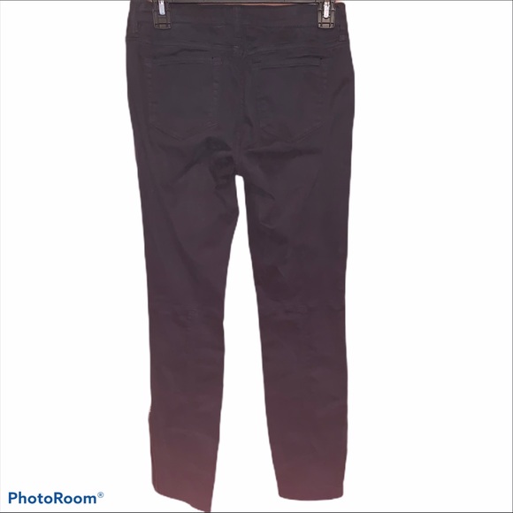 J.CREW | Black Sateen Moto Toothpick Zip Pants - Picture 6 of 9